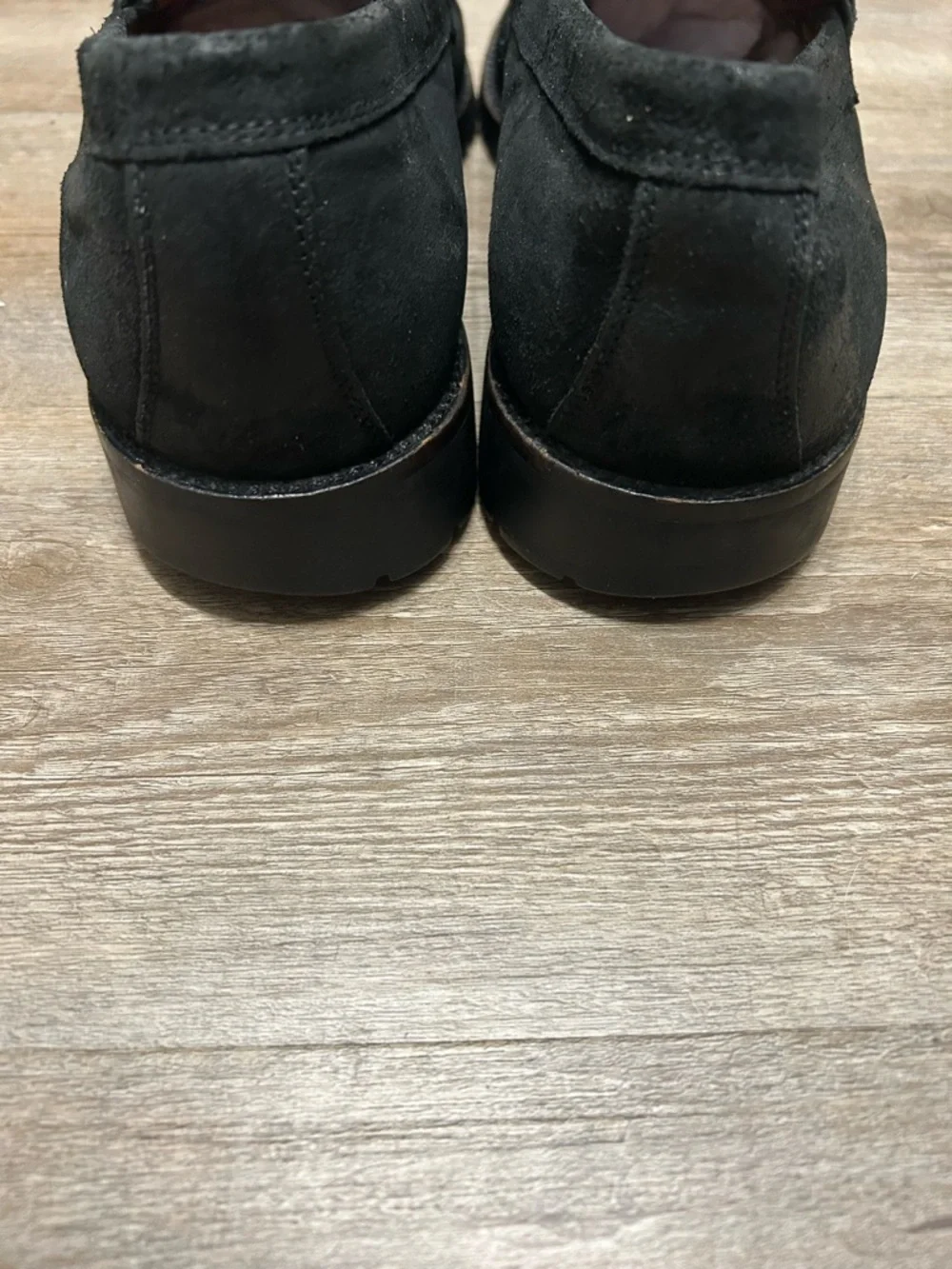 Donald J. Pliner Men’s Size 10.5 Black Suede Horse Bit Loafers Lug Sole‎ Shoes